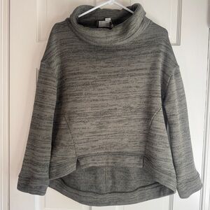 SATURDAY SUNDAY Anthropologie Small Oversized Sweatshirt Cowl Neck Green